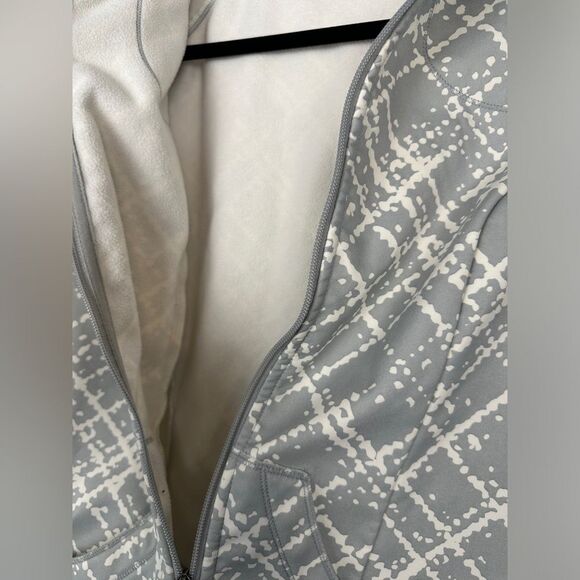 Columbia Soft shell Fleece Lined Full Zip Size Women’s Large Jacket Coat Grey - Picture 4 of 5